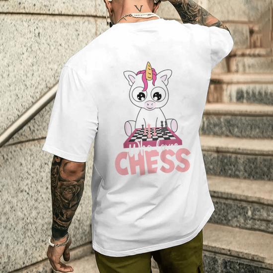 Ninos Camisa Nina Unicornio Ajedrez Solo Una Chica Que Ama El Camiseta Hombre Estampado Espalda Regaloses