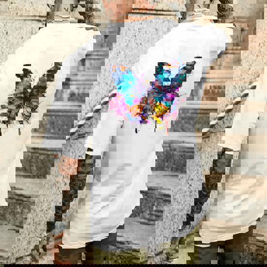 T-shirt Papillon Croquis Pour Femme, T-shirt Graphique