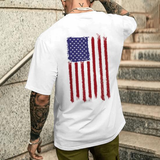 American flag printed t shirt best sale