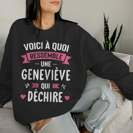 Sweatshirt Personnalisé KIKI - Cadeau Drôle Et Original Pour Fille Anniversaire