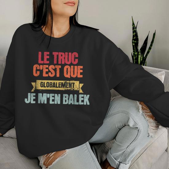 Sweatshirt Humour « Balles Mâles Testicules » - Cadeau Drôle Pour Hommes/fans De Blagues Potaches - 8