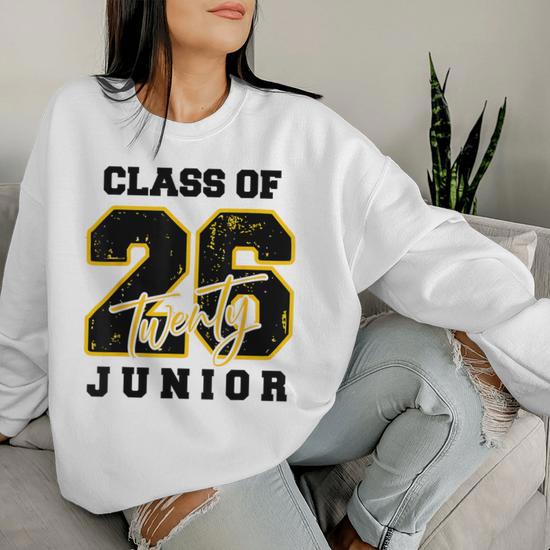 Class Of 2026 Junior High School Back To School 11Th Grade Women Sweatshirt Monsterry