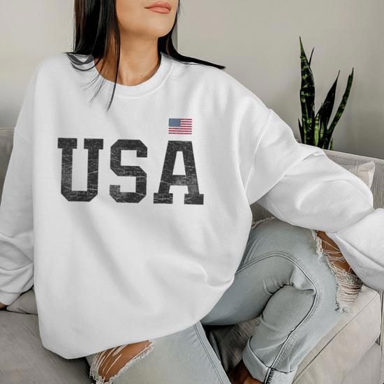 Usa T Hombres Bandera Patriotica Americana 4 De Julio Sudadera Mujer Regaloses