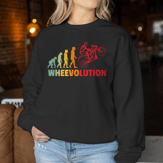T-Shirt Motard Drôle Evolution Moto - Cadeau Humoristique Pour Fans De Moto - Multiple Couleurs