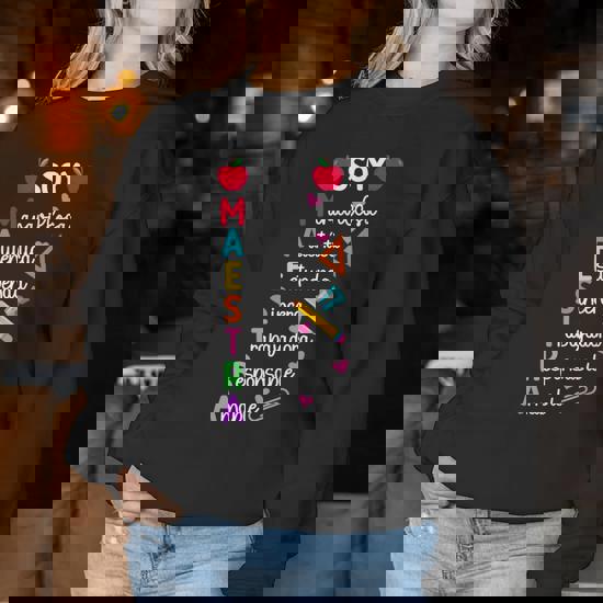 Womens Spanish Teacher Shirt En Espanol Bilingual Maestra Gift Womens Spanish Teacher Shirt En Espanol Bilingual Maestra Gift