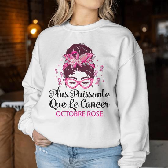 Sweat Octobre Rose Femme – Cancer Du Sein, Ruban Et Cœur, Coton Doux, Tailles S-XXL - 7
