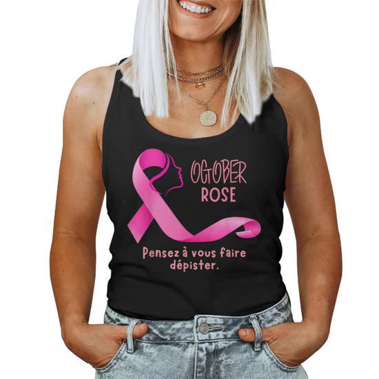 Débardeur Octobre Rose - Cadeau Sensibilisation Cancer Du Sein