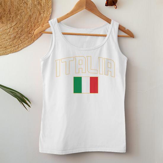 Débardeur Drapeau Italien - Léger, Coupe Classique, Pour Montrer Ta Fierté Italienne En Vacances Ou Au Quotidien - 9
