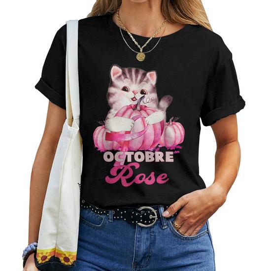 Débardeur Femme Octobre Rose Style Western - Message Ruban Rose, Pour Soutien Cancer Du Sein