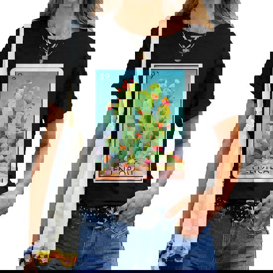 El Nopal Card Loteria Shirt Mexican Prickly Pear Cactus El Nopal Card Loteria Shirt Mexican Prickly Pear Cactus