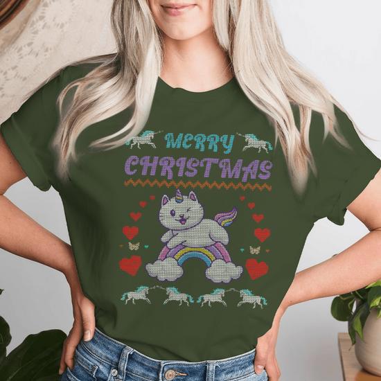 Rainbow ugly christmas sweater best sale