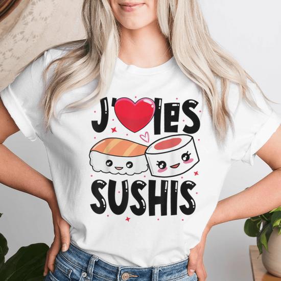 Sweat à Capuche « J’aime Les Sushis » – Design Kawaii, Coupe Classique, 241 G/m² Pour Femmes/filles - 7