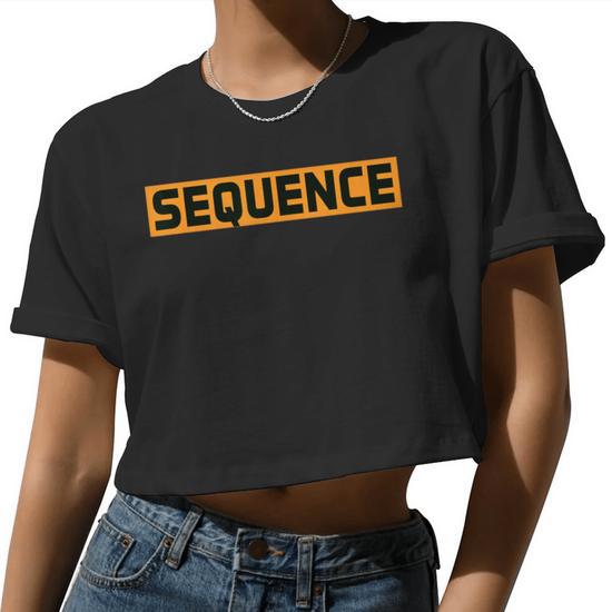 Sequence Simple Text t Shirt Board Game Funny Shirt Women Crop Top