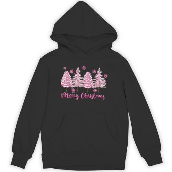 Christmas Forest Pink Unisex online Hoodie