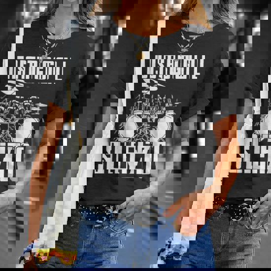 Maglietta Drummer 'Distruggo Il Silenzio' - Regalo Per Batteristi E Musicisti - Foto 3