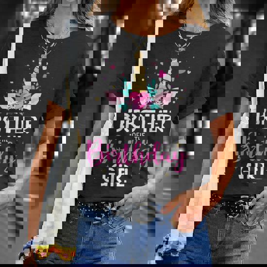 Unicorn Brother Of The Birthday Girl Shirt Matching Party Unicorn Brother Of The Birthday Girl Shirt Matching Party