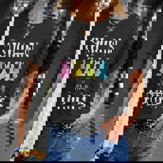 Hangin With My Peeps Marshmallows Lovers Happy Easter T-Shirt Hangin With My Peeps Marshmallows Lovers Happy Easter T-Shirt