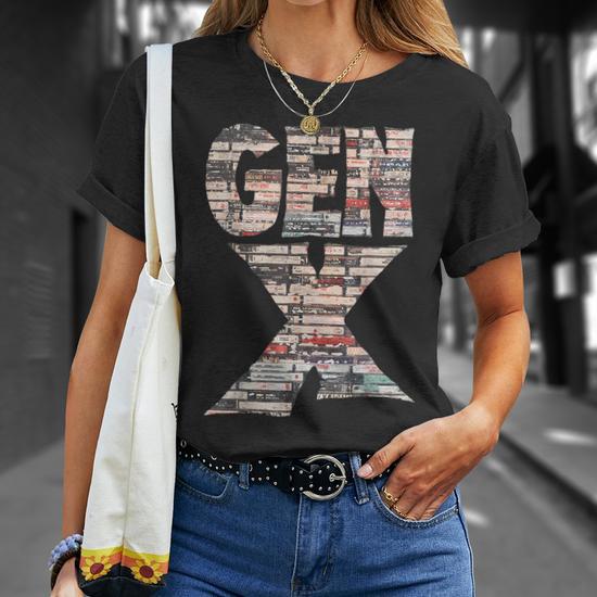 Gen X 60S 70S 80S Rock Cassettes Vintage Mixtape T-Shirt - Thegiftio