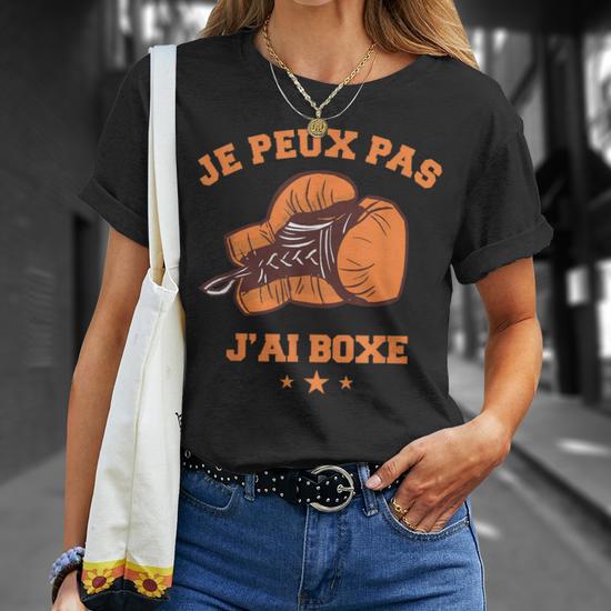 Débardeur Homme J’peux Pas J’ai Boxe – Citation Drôle Boxeur Musclé Cadeau Boxe Humoristique