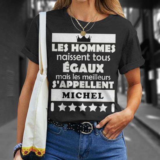 T-shirt Homme ULTRABASIC Citation 'Tous Les Hommes Sont Créés égaux' - Gris Souris - Fait Main France
