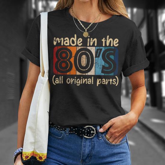 Made In The 80S All Original Part Retro Vintage T-Shirt - Thegiftio