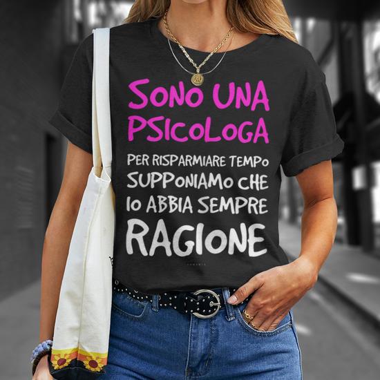 Maglietta Psicologo Divertente Regalo Laurea Psicologia Maglietta