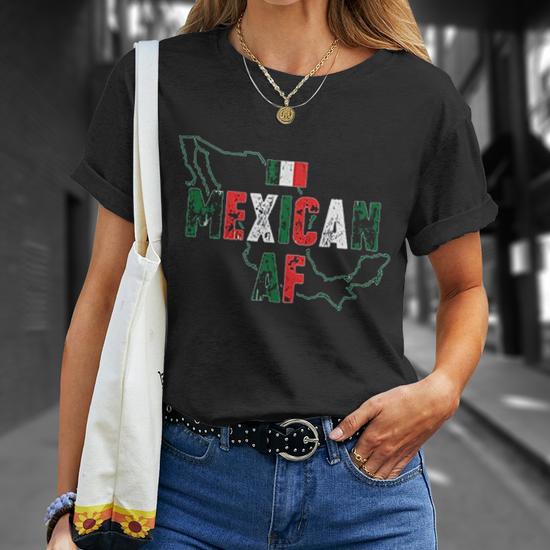 Mexican Af Off Shoulder Proud Mexico Mexico Map T Shirt Thegiftio UK