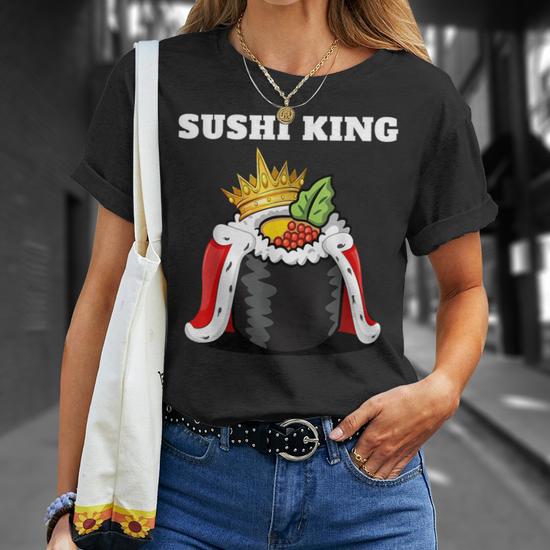 Sushi King Camicia Da Uomo Giapponese Per Amanti Del Cibo Sushi Maglietta Novitaregali