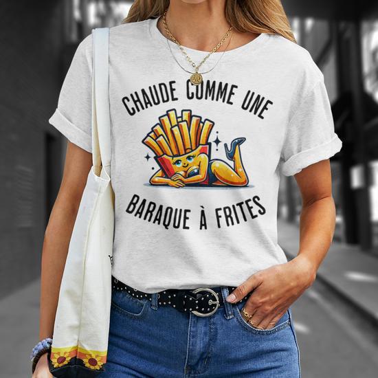 Sweat-shirt Humour "Petites Frites" - Design Mignon Et Minimaliste - Coupe Classique, Col Tissé - Cadeau Pour Enfants Et Amateurs De Frites