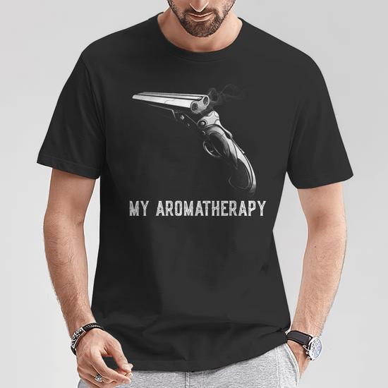 My Aromatherapy Shotgun Firearm Enthusiast Men T-Shirt - Monsterry
