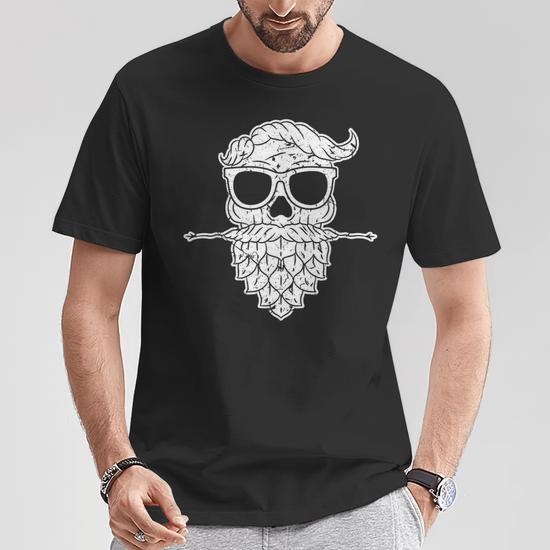 Customised Perfection Beer D Beard Hipster Redneck Funny T Shirt bianco XXXX-Large