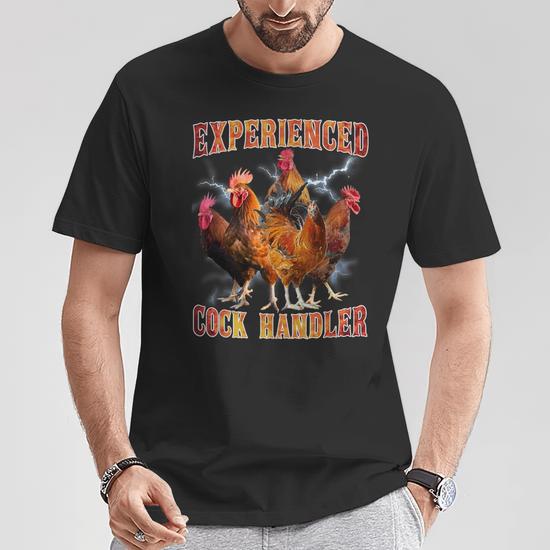 Experenced Cock Handler PNG, Funny Floral Chcken Sublmaton