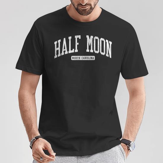 half moon t シャツ トップ