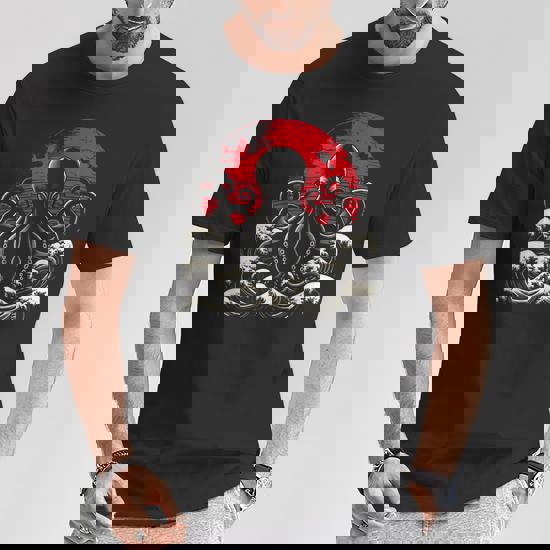 Un Dessin En Noir Et Blanc D'une Pieuvre Géante Avec Une Grande Bouche