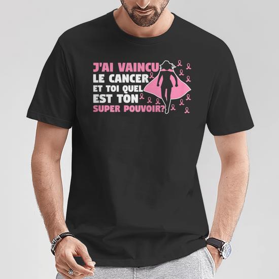 T-Shirt Soutien Cancer Du Sein – Coupe Ajustée, Coton Souple, Message Motivant, Pour Marche/Fitness/Solidarité - 5