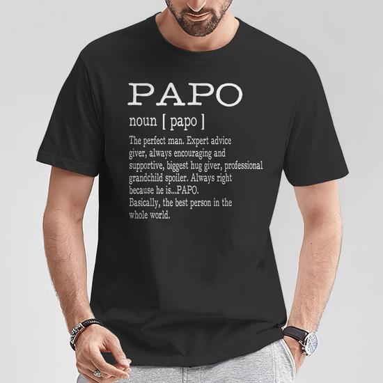 Papo Definition Grandpa Father's Day Men T-Shirt - Monsterry