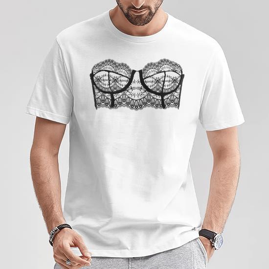 Bra Graphic Corset Print Bustier Sexy Fun Lingerie T Shirt