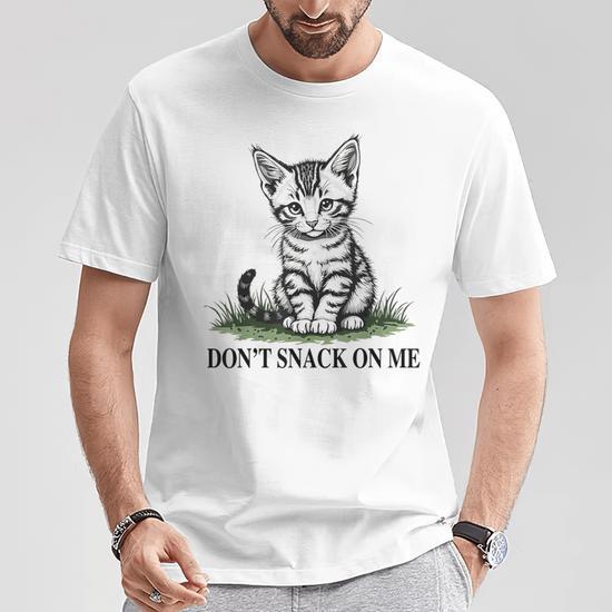 Don t Snack On Me Cat Eating Dogs Cats T Shirt Thegiftio UK