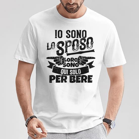 fashwork Tshirt Addio al Celibato Lo Sposo - Papillon - Bachelor Party