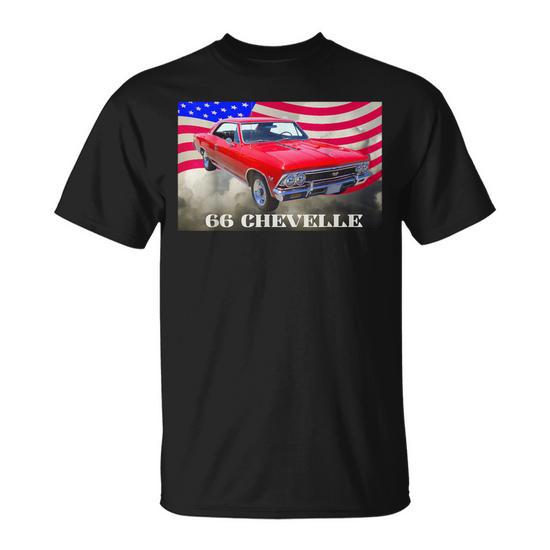 1966 66 Chevelle Red T-Shirt - Thegiftio