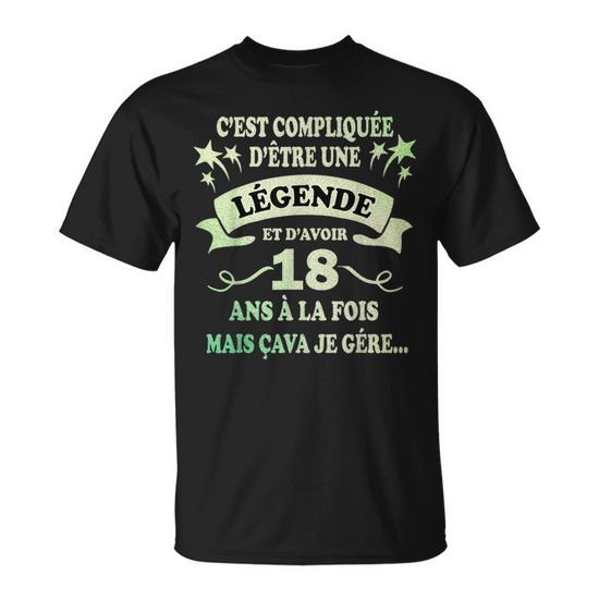 T-shirt Humour 18 Ans Anniversaire Alcool - Coton Gildan - Coupe Loose Fit - Homme - Fabriqué Sur Commande