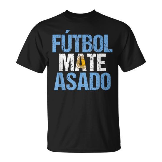 Futbol Mate Asado Slang Argentino Argentina Maglietta Novitaregali