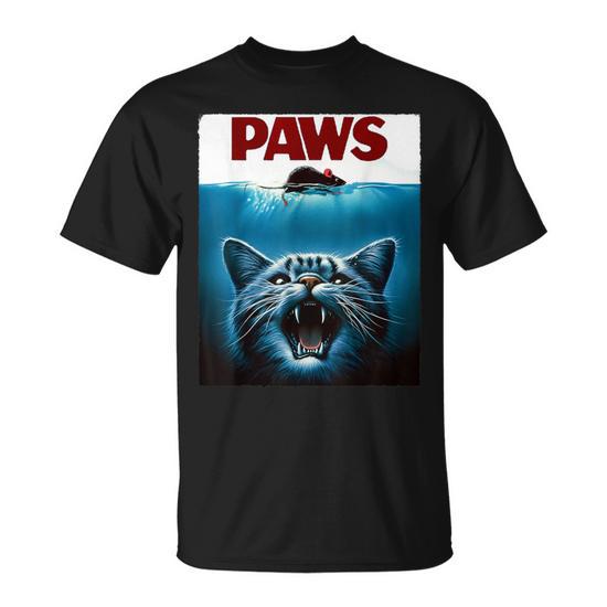 Paws Cat And Mouse Parody Cat T-Shirt - Thegiftio