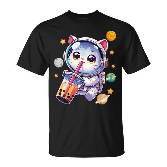 Cat astronaut t shirt best sale