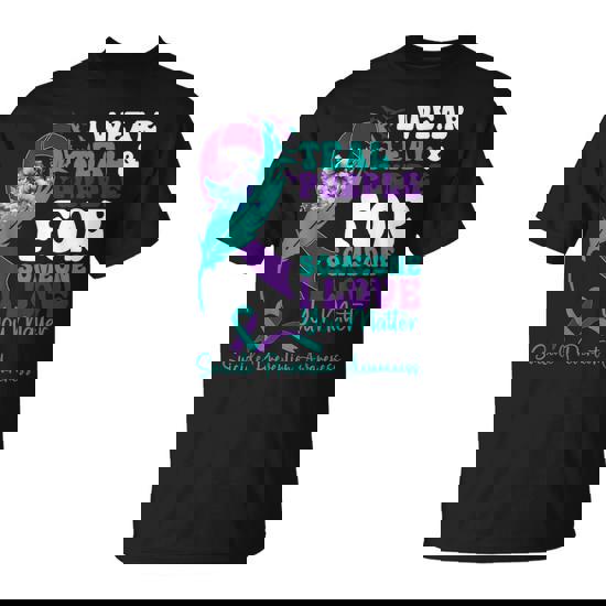 Teal And Purple Ribbon Suicide Prevention Awareness T-Shirt Teal And Purple Ribbon Suicide Prevention Awareness T-Shirt