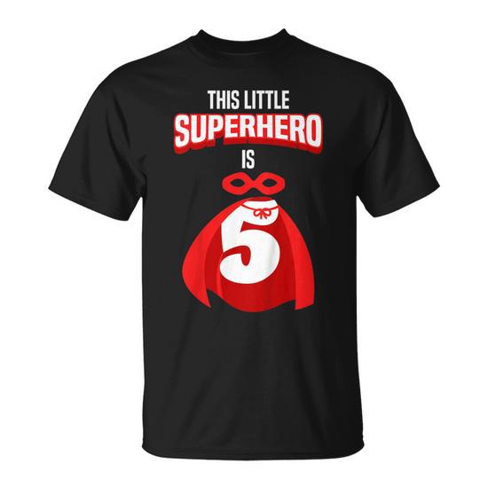 Youth Superhero Is 5 Years 5Th Birthday Boy T Shirt Thegiftio UK