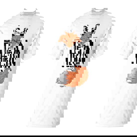 Text Fox Therian Fox Mask T-Shirt - Monsterry