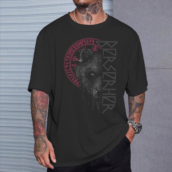 T-shirt Viking Berserker Ours - Unisexe, Tailles S à 3XL, 100% Coton, Neuf Avec étiquettes