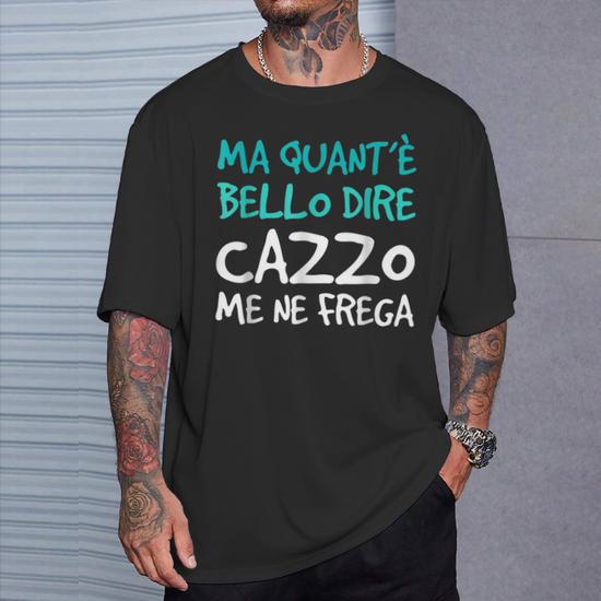 T-shirt Uomo 'No Tyrants No Kings' - Maglietta Sarcastica Politica Crazy Dog (Grigio Scuro)