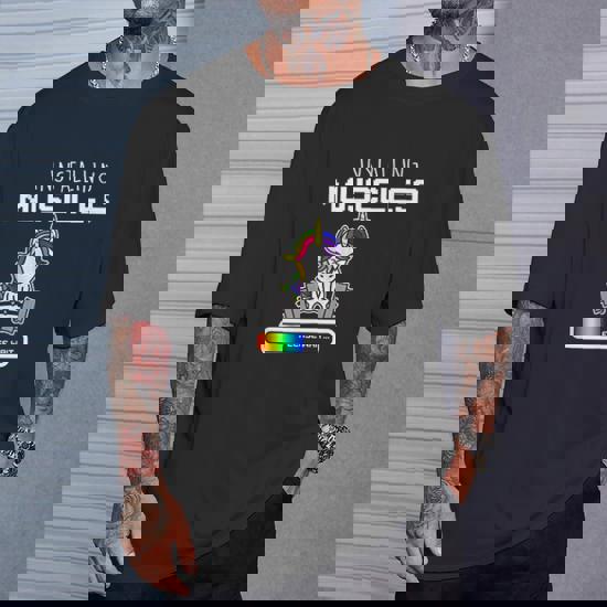 Installing Muscles - Unicorn Loading - Funny Lifting Shirt Installing Muscles - Unicorn Loading - Funny Lifting Shirt